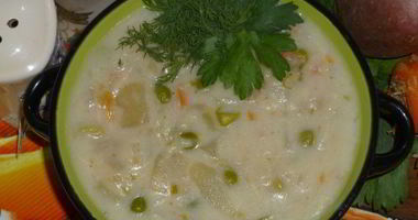 Рецепт Сырно-молочного суп с овощами
