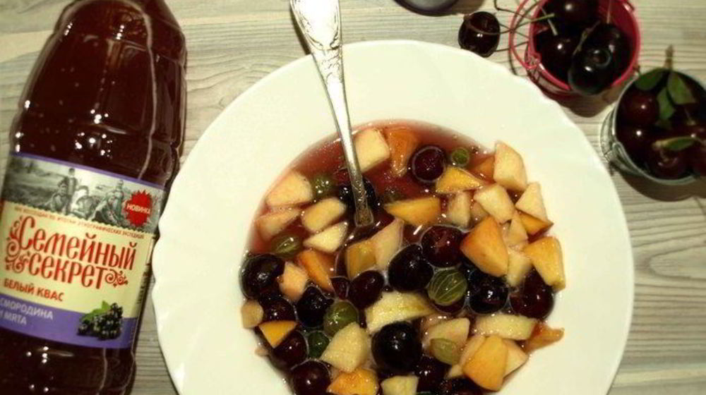 Как приготовить фруктово-ягодную окрошка