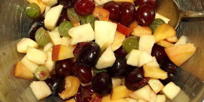 Рецепт фруктово-ягодной окрошка