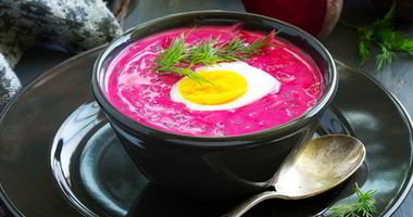 Рецепт Густой окрошки со свеклой и куриным филе