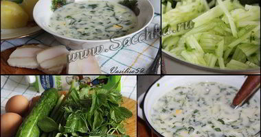 Рецепт Окрошки деревенской