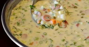 Рецепт Окрошки классической на кефире