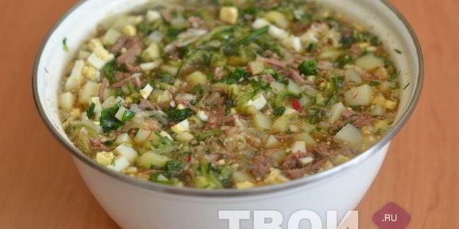 Рецепт окрошки классической