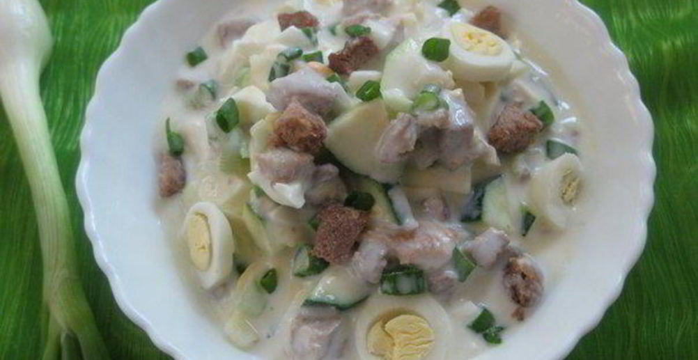 Рецепт окрошку классическую на кефире