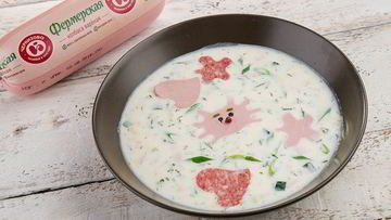 Рецепт Окрошки на кефире