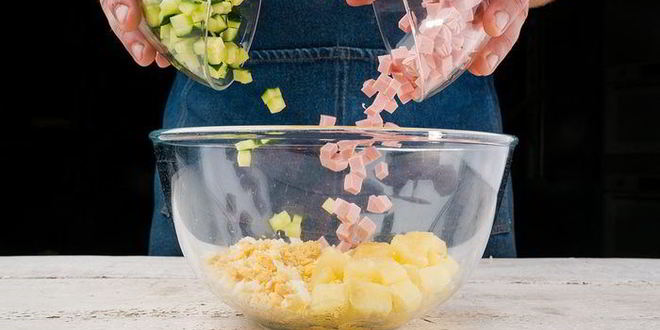 Рецепт окрошки на кефире