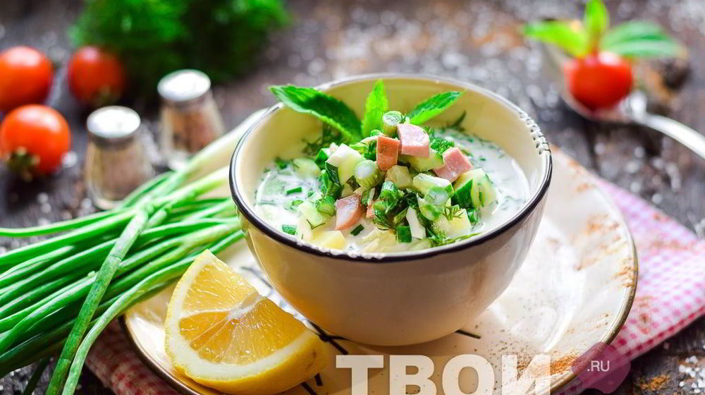 Как приготовить окрошку на минералке