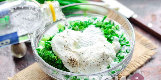 Рецепт окрошки на минералке