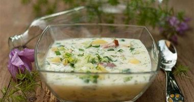 Рецепт Окрошки на сметане и минеральной воде