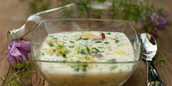 Рецепт окрошки на сметане и минеральной воде