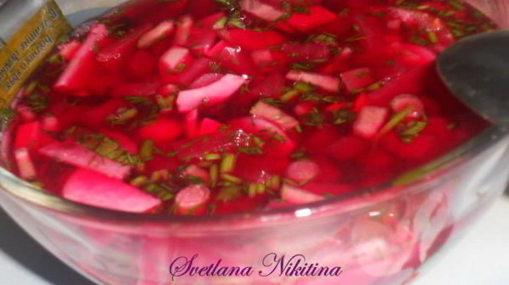 Как приготовить окрошку на свекольном отваре