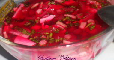 Рецепт Окрошки на свекольном отваре