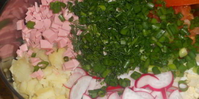 Рецепт окрошки на свекольном отваре