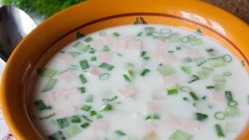 Рецепт Окрошки на тане