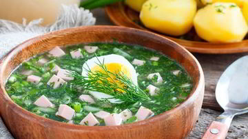 Рецепт Окрошки с белым квасом