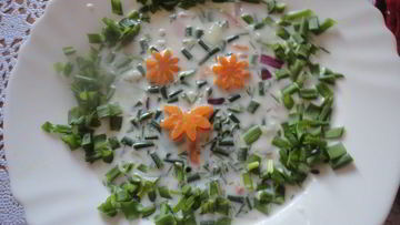 Рецепт Окрошки с цветной капустой