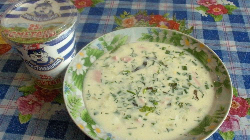 Как приготовить овощную окрошку на кефире