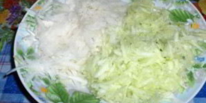 Рецепт овощной окрошки на кефире