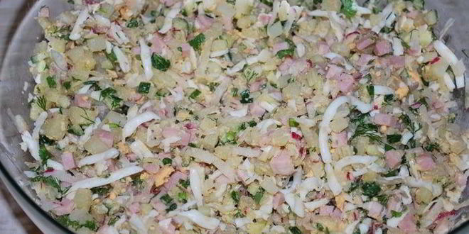 Рецепт зимней окрошки