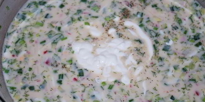 Рецепт зимней окрошки