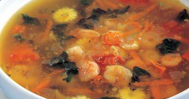 Рецепт Ароматного овощной суп с креветками