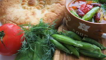 Рецепт Минестроне на овощном бульоне