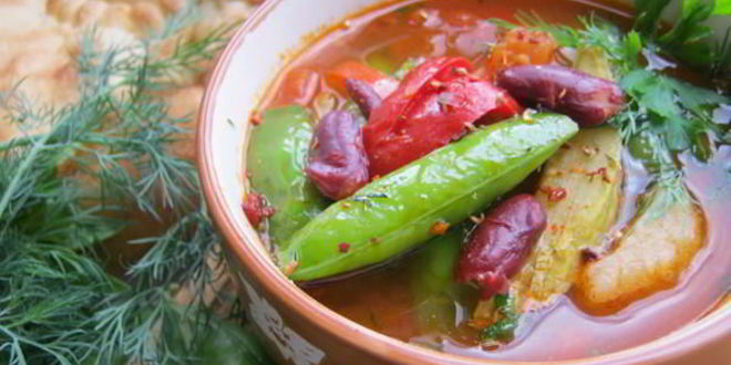 Рецепт минестроне на овощном бульоне