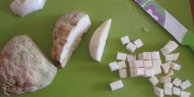 Рецепт овощного крема-супа с сухариками