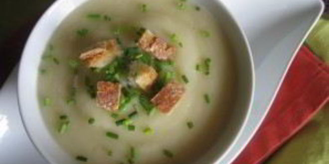 Рецепт овощного крема-супа с сухариками