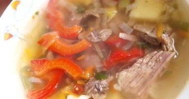 Рецепт Овощного супа из баранины с эстрагоном