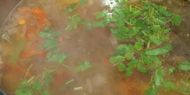 Рецепт овощного супа из баранины с эстрагоном