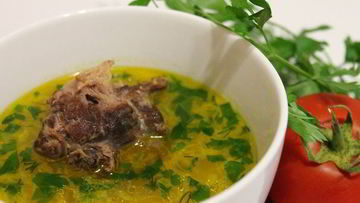 Рецепт Овощного супа из индюшиной шейки