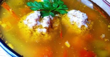 Рецепт Овощного супа с фрикадельками