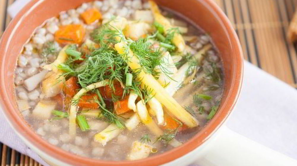 Как приготовить овощной суп с гречкой