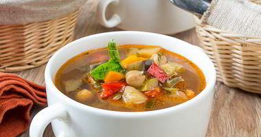 Рецепт Овощного супа с нутом и лимоном