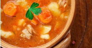 Рецепт Супа овощной с мясом в горшочке
