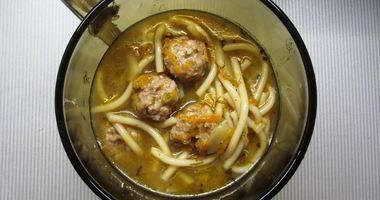 Рецепт Супа с вермишелью, овощами и фрикадельками