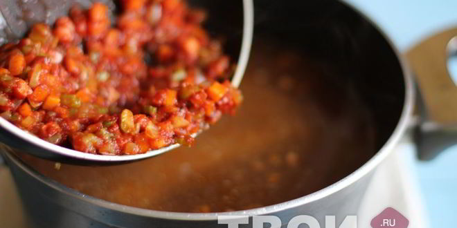 Рецепт чечевичной похлебки с говядиной