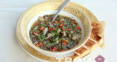 Рецепт Чечевичной похлебки с курицей