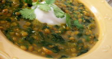 Рецепт Чечевичной похлебки с зеленью и лимоном
