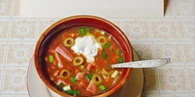 Рецепт деревенской похлебки из фасоли с ветчиной