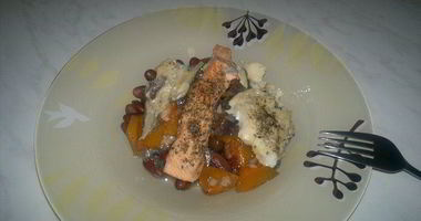 Рецепт Фасолевой похлебки с рыбным миксом и овощами