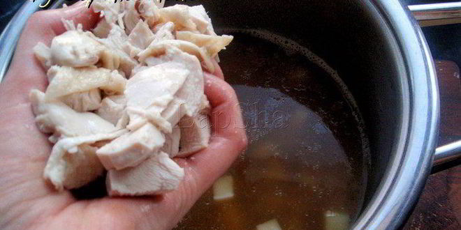 Рецепт грибной похлебки с перловкой и курицей