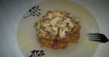 Рецепт Густой чечевичной похлебки с луком и горчицей и тушеная свинина по-деревенски