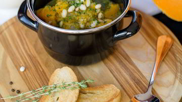 Рецепт Похлебки из тыквы с копченостями