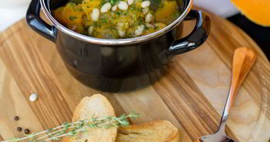 Рецепт Похлебки из тыквы с копченостями