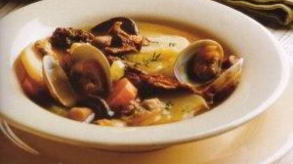 Как приготовить похлебку с моллюсками, грибами, картофелем
