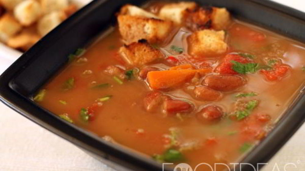 Как приготовить постный суп из консервированной фасоли