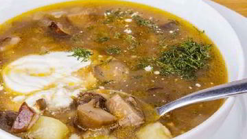 Рецепт Нежного грибного рассольника