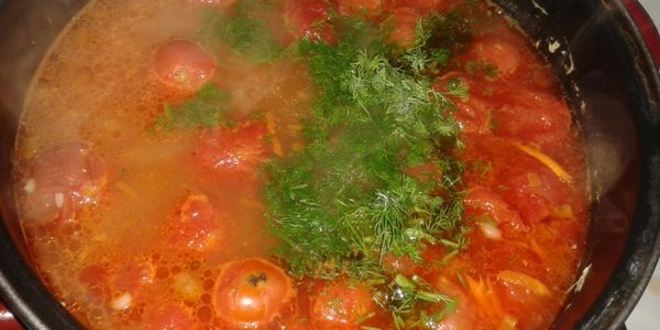 Рецепт рассольника из маринованных помидоров